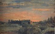 View towards the rectory,East Bergholt 30 September 1810 John Constable